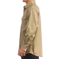 Chemise de soudage OEM pour homme, été, 100 % coton, manches longues, ignifuge, résistante aux hautes températures, certifiée CIQ, vêtement de travail pour travaux de précision