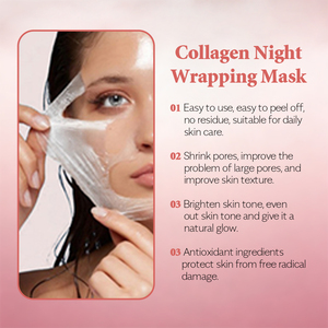 Masque de nuit au collagène de marque privée Peel-Off coréen Peel Off Masque facial Niacianmdie Skin Care Glowing Firming Masque facial - Product Image 5