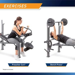Banco <span class=keywords><strong>Inclinado</strong></span> para Sentadillas Chaoran CR8624, Marco Plegable de Acero Inoxidable, Multi-Gimnasio Resistente para Ejercicios <span class=keywords><strong>con</strong></span> Mancuernas y <span class=keywords><strong>Curl</strong></span> de Bíceps - Product Image 5