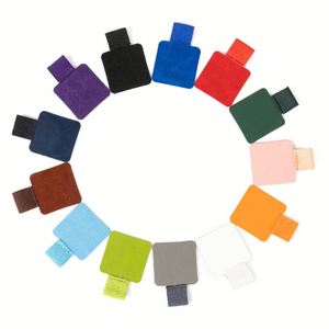 23 Accessoires de carnet en gros : autocollants porte-stylo en cuir PU autocollants, porte-stylo élastique simple style Ins, vente chaude - Product Image 1