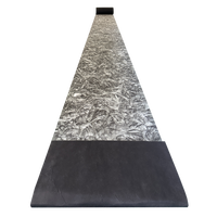 Enveloppe de conduit Matériau d'isolation thermique A1 Ignifuge 24kg/m3 50mm Surface noire Rouleau de couverture en laine de verre en fibre de verre noire