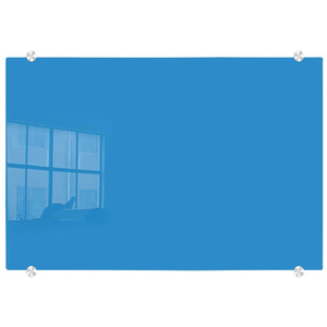 Support suspendu sans cadre 90*120 <span class=keywords><strong>cm</strong></span> grand panneau de verre noir tableau de verre magnétique effaçable à sec coloré pour la maison - Product Image 3