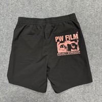 Shorts Blesstop en tricot 100 % polyester légers taille mi-haute, coupe décontractée, logo imprimé, écologiques, style vintage, incontournable de l'été