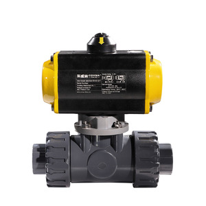 Van Bi Hoạt Động Bằng Khí Nén <span class=keywords><strong>2</strong></span> Inch COVNA, Van Bi Hoạt Động Bằng PVC True <span class=keywords><strong>Union</strong></span> 3 Chiều Với Thiết Bị Truyền Động Bằng Khí Nén - Product Image 3