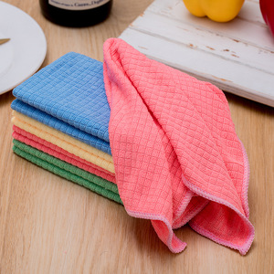 Paño de Limpieza de Microfibra 30x40cm, Color Sólido, Paño de Cocina Absorbente, Rectangular, para Fregar - Product Image 2