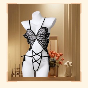 Lencería Sexy, Body Rojo con Diseño de Mariposa, Disfraz para Mujer, Ropa para Juegos de Rol - Product Image 2