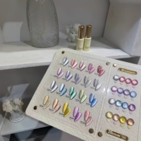Vernis à ongles gel effet œil de chat fluorescent scintillant 20 couleurs, Nouvelle Arrivée 2026, Spécial Salons de Manucure, Ensemble Complet de Teintes Tendance