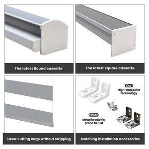 Persianas Enrollables Motorizadas Inteligentes MING CHEN sin Taladro, Persianas Zebra con Control Remoto, Batería, Eléctricas para Ventana, Compatibles con <span class=keywords><strong>Google</strong></span> - Product Image 6