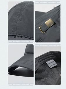 หมวกกันแดดสีพื้น 6 แผง ทรงเบสบอล ผ้าโพลีเอสเตอร์ แห้งเร็ว นุ่มสบาย สำหรับฤดูร้อน ลดราคา - Product Image 5