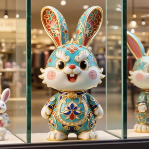 Нематериальное культурное наследие креативный продукт Cloisonne кролик - Product Image 4