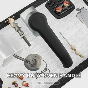Poignée de four à porte robuste, <span class=keywords><strong>design</strong></span> moderne, testée 300 000 cycles, acier inoxydable, extérieur, cuisine, atelier, facile - Product Image 2