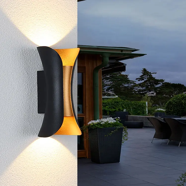 Up and Down IP65 Waterproof Led Wall Lights AC110V AC220V Aluminum Wall Sconces Indoor Outdoor Wall Lamps for Bedroom Bedside