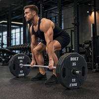 OEM ODM Ensemble de plaques de poids CPU Bumper avec logo personnalisé, plaques de poids 1,25-25 kg, colorées pour la compétition, en acier vierge, pour la gym, vente en gros