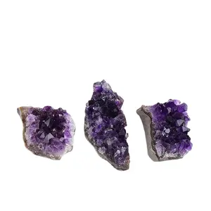 热销天然大石英生紫水晶簇
