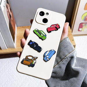 थोक कारखाने मूल्य एनीमे कार्टून स्टिकर फोन के लिए उच्च गुणवत्ता कस्टम नरम तामचीनी धातु स्टिकर - Product Image 6