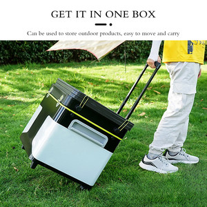Cucina all'aperto scatola portaoggetti pieghevole stufa integrata a guida autonoma campeggio angolo cottura portatile campeggio Picnic cucina Mobile - Product Image 2