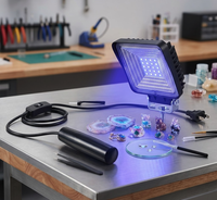 Lampe de polymérisation UV portable à LED, projecteur filaire pour artisanat, bricolage, fabrication de bijoux, outil d'atelier et de studio