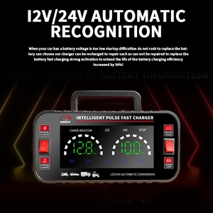 เครื่องชาร์จแบตเตอรี่รถยนต์อัตโนมัติอัจฉริยะ Yq-400aa12v 12A แบบเสียบปลั๊กสำหรับสกู๊ตเตอร์ไฟฟ้า - Product Image 5
