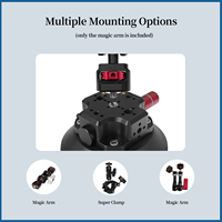 Support de caméra à ventouse à aspiration active DSLR noir 4,5 pouces compatible avec les caméras d'action