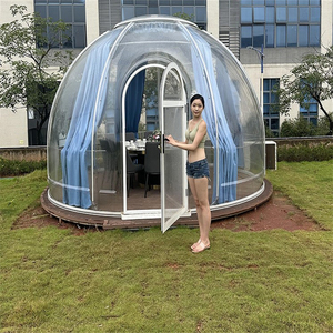 Full House Outdoor G;amping piccola <span class=keywords><strong>luna</strong></span> prefabbricata bubble kit house white dome house - Product Image 4