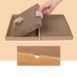 Sang trọng mèo scratcher máy tính xách tay tương tác Đồ chơi <span class=keywords><strong>Paw</strong></span>-Over phương tiện truyền thông xã hội Kitten đồ chơi giấy đầu Pads - Product Image 5