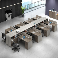 Meubles de bureau modulaires modernes, poste de travail convertible pour 2 à 6 personnes, table à cloisons