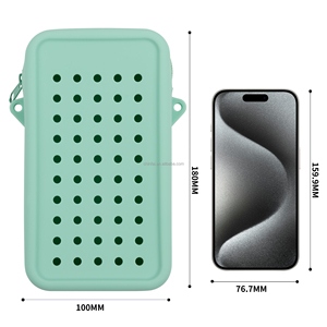 Bolso cruzado de silicona para teléfono, ligero, fácil de limpiar, transpirable y duradero para viajes y uso diario. - Product Image 1