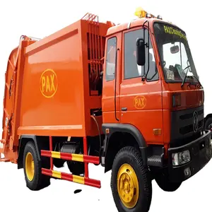 Caminhão compacto de lixo comprimido dongfeng 4x2 8m3, recipiente destacável de compressão, lixo, veículo com lixo