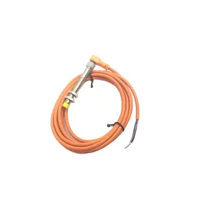 LM8 Plug-in Flush/Non-flush Proximidade Sensor M8 Metal Indutivo Abordagem Switch com 2m Ângulo Plug DC NENHUM 2 fios normalmente abertos