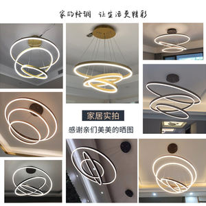 Lámpara <span class=keywords><strong>de</strong></span> araña grande para sala <span class=keywords><strong>de</strong></span> estar, candelabro minimalista moderno <span class=keywords><strong>de</strong></span> <span class=keywords><strong>escalera</strong></span> alta, anillo <span class=keywords><strong>de</strong></span> lámparas para restaurante, Villa - Product Image 4