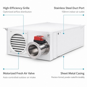 Déshumidificateur de <span class=keywords><strong>plafond</strong></span> à air frais 30L/jour pour maisons de luxe et villas, système de contrôle de l'<span class=keywords><strong>humidité</strong></span> - Product Image 3