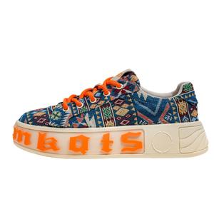 Chaussures pour hommes : Baskets de skate écologiques à semelle épaisse, motif camouflage floral, style tendance, polyvalentes, pour l'extérieur et le streaming en direct - Product Image 5