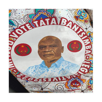 Tela estampada de poliéster ankara, personalizada, para uniformes escolares