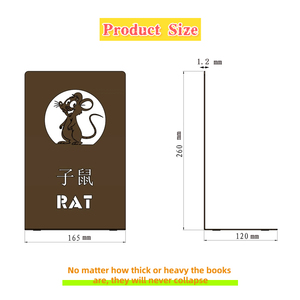 Rata <span class=keywords><strong>de</strong></span> los doce signos del zodiaco chino <span class=keywords><strong>libro</strong></span> Clip sujetalibros resistente 1,2mm <span class=keywords><strong>de</strong></span> espesor en forma <span class=keywords><strong>de</strong></span> L soporte <span class=keywords><strong>de</strong></span> <span class=keywords><strong>libro</strong></span> <span class=keywords><strong>de</strong></span> Metal soporte <span class=keywords><strong>de</strong></span> <span class=keywords><strong>libro</strong></span> sujetalibros <span class=keywords><strong>de</strong></span> Metal - Product Image 5