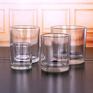 Desain kustom grosir wadah lilin transparan wadah lilin kosong toples lilin dengan tutup - Product Image 2