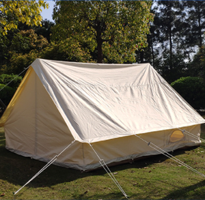 Carpa de Lona de Algodón Impermeable con Forma de Casa para Acampar al Aire Libre, con 2 Puertas - Product Image 4