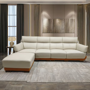 Nuovo arrivo italiano europeo Design postmoderno luce di lusso in vera pelle Chesterfield divano Set componibile per <span class=keywords><strong>soggiorno</strong></span> - Product Image 4