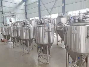 Fermentadores de cerveza artesanal, 200L, 300L, 500L, 1000L para Malta de trigo, malta de cebada, cerveza artesanal de grano