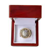 Cincin Kejuaraan Golden State Warriors 1975 KANJIN N BA, Perhiasan Unisex dari Alloy dengan Lapisan Emas, Model 018, untuk Pernikahan dan Pertunangan