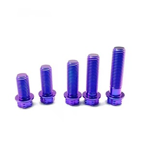 Tornillos de Titanio Morado para Motocicleta, Pernos de Cabeza Hexagonal Métricos, Anodizados, para Reparación de Motos y Construcción Personalizada - Product Image 5