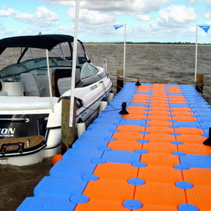 Ponton flottant de luxe en HDPE de haute qualité avec une capacité de 350 kg/m, durée de vie de 10 à 15 ans, certifié ISO/CE/TUV pour bateaux et navires - Product Image 1