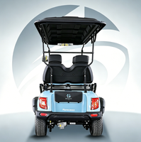 Voiturette de golf électrique 4 places certifiée CE, puissante, avec moteur KDS 5KW, batterie lithium 48V, châssis en acier, configuration 2+2, neuve à vendre