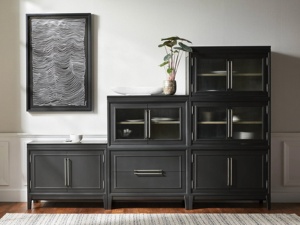 Librería de madera maciza de estilo americano RH, librería de combinación de habitación de Villa de lujo - Product Image 4
