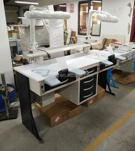 Due persone banco da lavoro odontoiatrico laboratorio attrezzature odontotecnico tavoli laboratorio odontoiatrico Workstation - Product Image 6