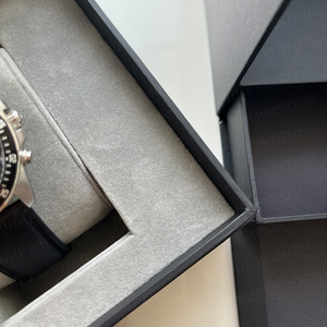 Bán Buôn Giấy Màu Đen Hộp Các Tông Giả Da Sang Trọng In Biểu Tượng Tùy Chỉnh Đồng Hồ Hiển Thị Và Bao Bì - Product Image 5