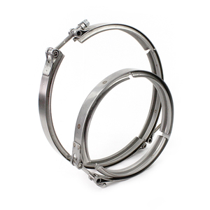Collier de serrage V-Band en acier inoxydable sur mesure, grande taille, 10 pouces, 12 pouces, 16 pouces, pour collecteurs d'échappement turbo, colliers de serrage V-Band, fabrication - Product Image 3