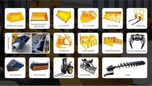 LUGONG LG388H コンパクト建設用掘削機 バックホーマシン 価格 4X4 小型ミニフロントエンドバックホーホイールローダー - Product Image 5