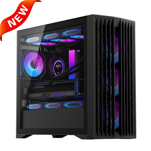 Caja de computadora SAMA <span class=keywords><strong>PC</strong></span> de vidrio templado ATX CPU Gaming Gabinete de <span class=keywords><strong>PC</strong></span> de escritorio Chasis de computadora con pantalla - Product Image 2