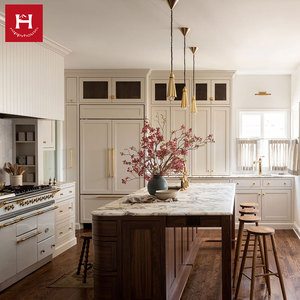 Hạnh Phúc nhà Mỹ đương đại rắn gỗ Nhà Bếp Đựng thức ăn tủ Shaker phong cách tủ bếp - Product Image 5