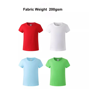 Camiseta de Algodón para Niños de 200 g/m², Estilo Básico, Personalizada con Estampado, Camiseta de <span class=keywords><strong>Manga</strong></span> Corta para Niños y Niñas - Product Image 5